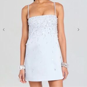 Elegant White Embellished Dress